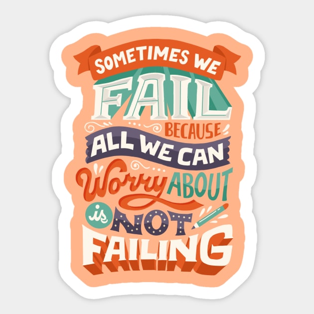 Fear of Failure Sticker by risarodil